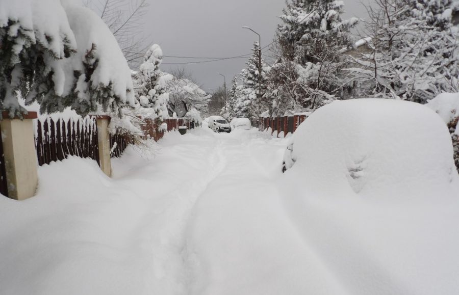 Śnieżny paraliż pod Mławą. S7 stanęła, tragiczna śmierć na drodze